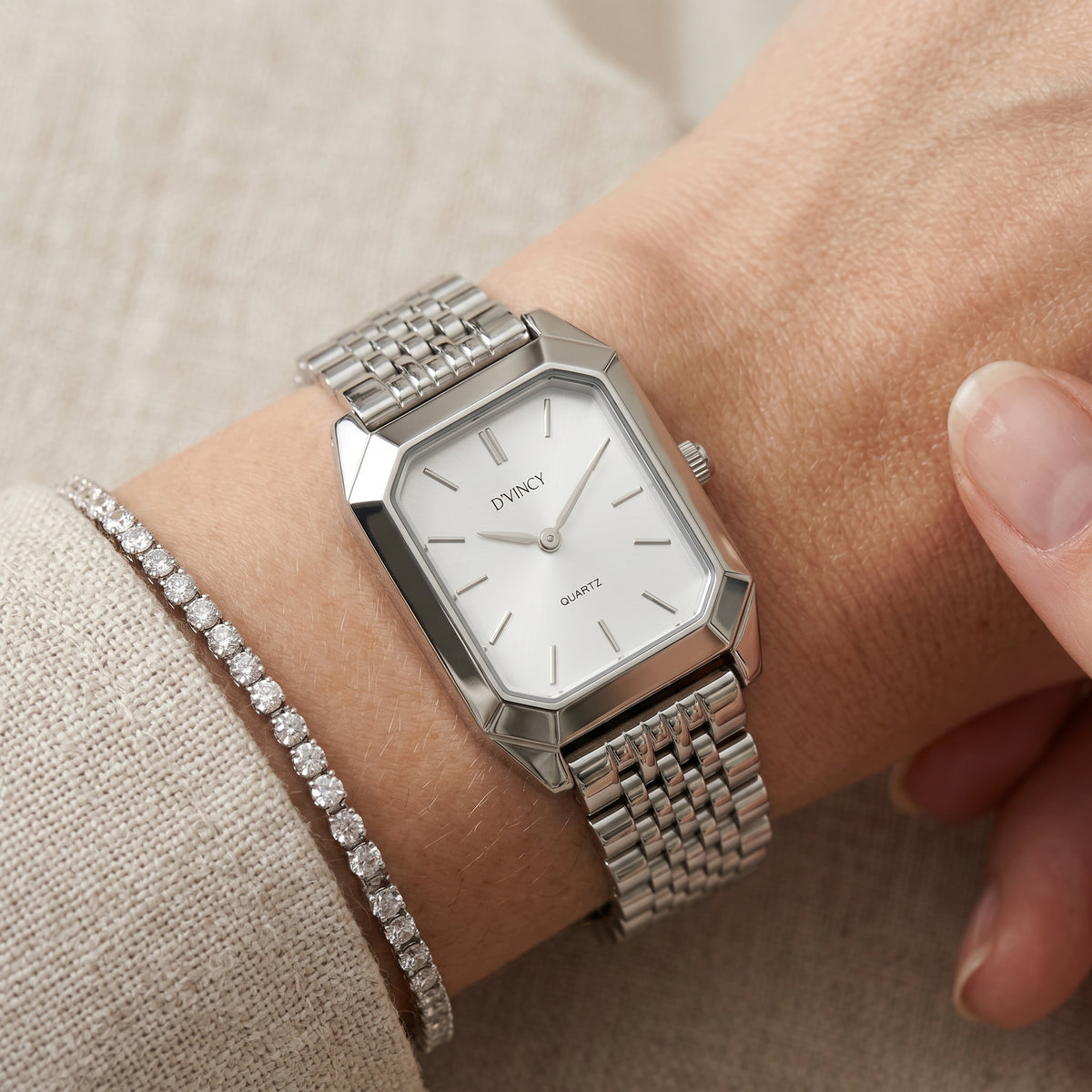 Premium Stainless Steel / White