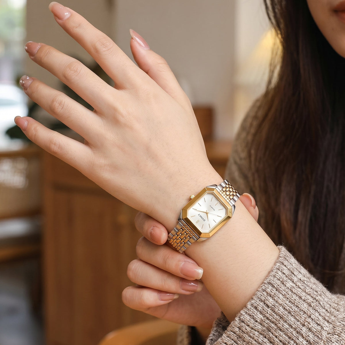 Premium Two Tone Stainless Steel / White