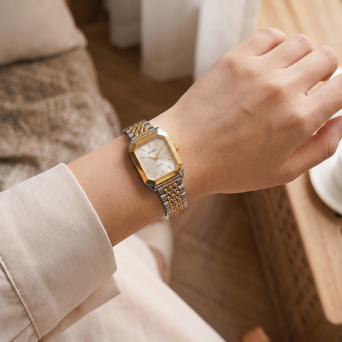 Premium Two Tone Stainless Steel / White