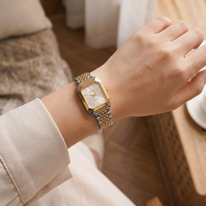 Premium Two Tone Stainless Steel / White