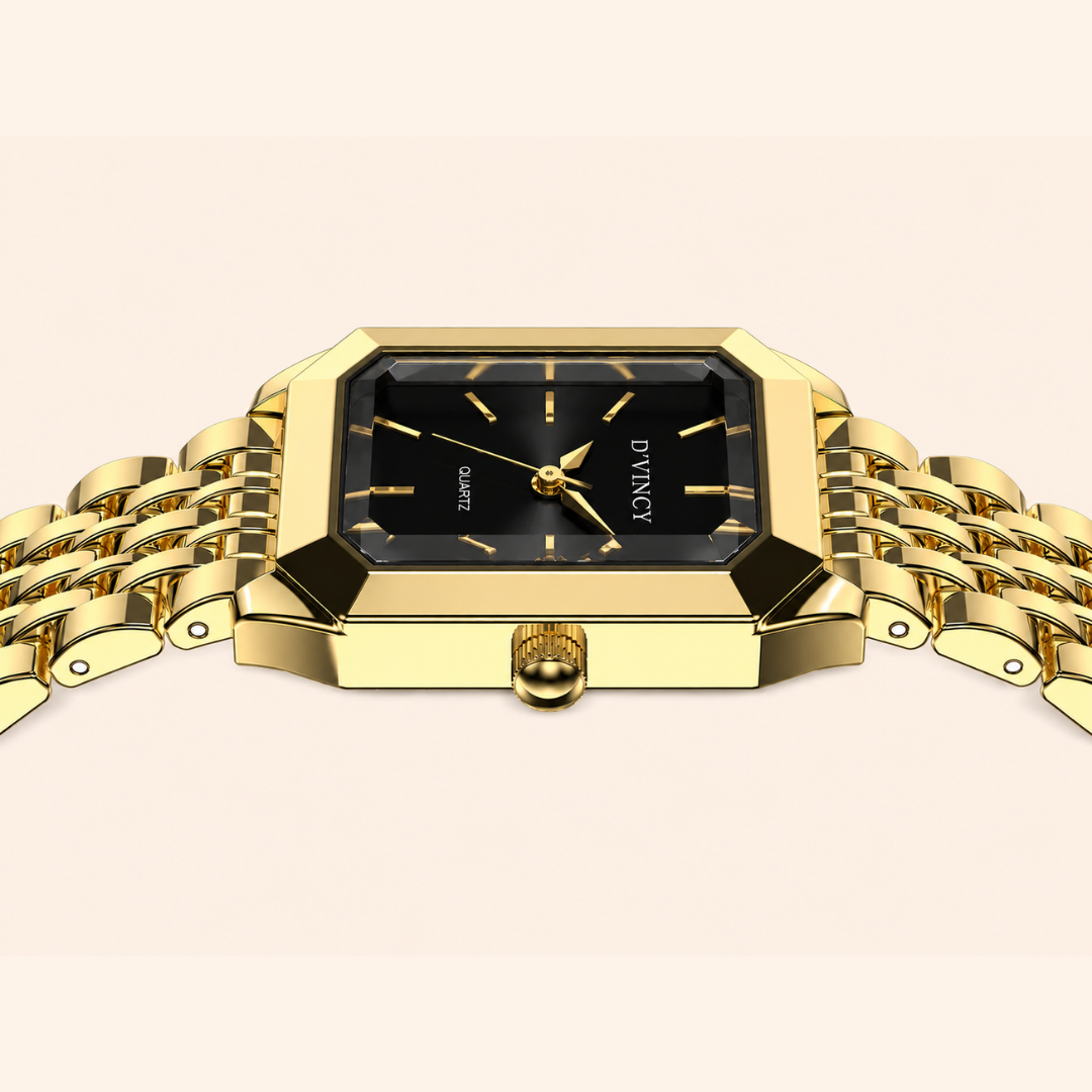 Premium 14k Gold Stainless Steel / Black