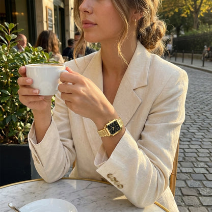 Premium 14k Gold Stainless Steel / Black