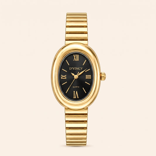 Premium 14k Gold Stainless Steel / Black